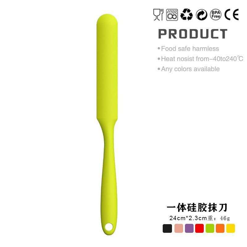 Silicone knife shaped baking spatula