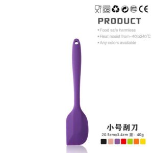 Purple silicone spatula
