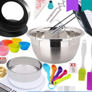 Stainless steel baking tool set